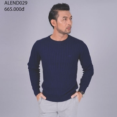 Áo len thừng dài tay ALEND029 - màu xanh than