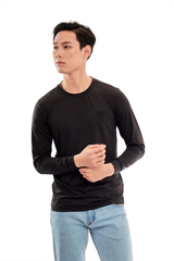 Áo phông dài tay không cổ màu nâu Aligro ALGAPD065