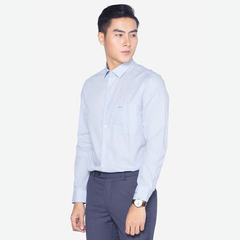 Áo sơ mi dài tay công sở nam dáng Slim mã ALGS131 (xanh da trời)