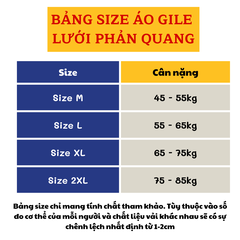 Áo gile bảo hộ lao động lưới phản quang nhựa màu đỏ GLBH.FFDLDO.11