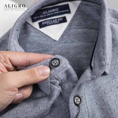 Áo phông nam dệt Aligro cổ bẻ ALGPLO43