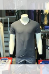 Áo phông nam cộc tay cổ tim Aligro mã ALGAPC055