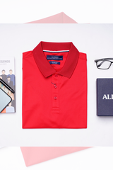 Áo phông cộc tay có cổ Aligro dáng slim mã APLOUA005