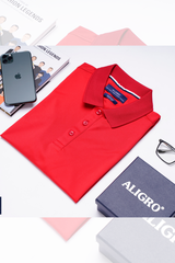 Áo phông cộc tay có cổ Aligro dáng slim mã APLOUA005