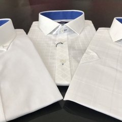 Áo sơ mi nam cộc tay nam công sở Aligro màu trắng kẻ vuông to ALGS-C100