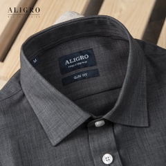 Áo sơ mi dài tay công sở cao cấp Aligro ALGS159 dáng Slimfit màu xám