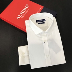 ÁO SƠ MI NAM TRẮNG DÀI TAY ALIGRO DÁNG SLIMFIT MÃ ALGS202