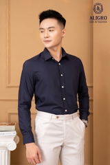 Áo sơ mi slimfit dài tay navy Aligro ALGS226