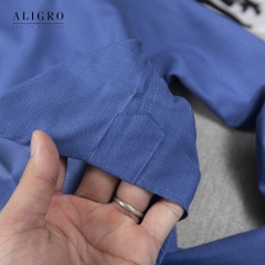 Áo sơ mi dài tay Blue chấm trắng ALGS199