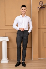 Áo sơ mi slimfit dài tay trắng trơn Aligro ALGS221