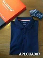 Áo phông cộc tay có cổ aligro dáng slim mã APLOUA007