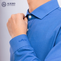 Áo sơ mi dài tay Blue chấm trắng ALGS199