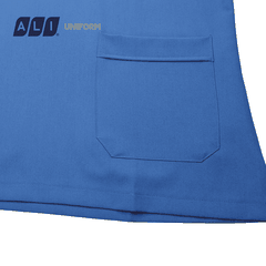 Bộ Scrubs bác sĩ cổ tim, quần áo phòng mổ, đồng phục điều dưỡng spa chất vải kaki chun hàn màu xanh 177 BV.CA.BKTV.KK.2