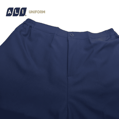 Bộ Scrubs bác sĩ cổ tim, quần áo phòng mổ, đồng phục điều dưỡng spa chất vải kaki chun hàn màu xanh than BV.CA.BKTV.KK.1