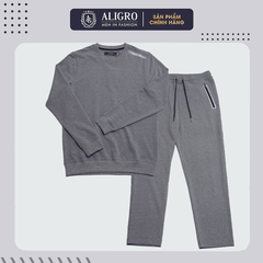 Bộ nỉ nam thu đông màu ghi ALIGRO BN.6