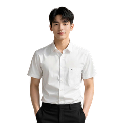 Áo Sơ Mi Nam Ngắn Tay ALIGRO LEVIN Chất liệu Bamboo Thoáng Mát, Hạn Chế Nhăn, Dáng Slim Fit VL002