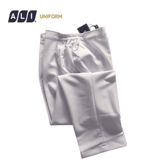 Quần blouse, quần blue trắng cạp chun chất vải kaki chun hàn cho bác sĩ, dược sĩ, nhân viên y tế Aligro BV.CA.QBLU.KK