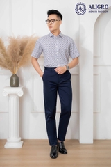 Quần kaki nam công sở cao cấp Aligro ALGK071 co giãn 4 chiều màu xanh cẩm