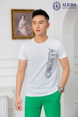 Áo phông nam cổ tròn 100% cotton tự nhiên ALGAPC071