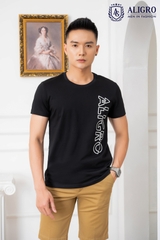 Áo phông nam cổ tròn 100% cotton tự nhiên ALGAPC072