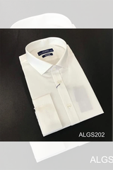 ÁO SƠ MI NAM TRẮNG DÀI TAY ALIGRO DÁNG SLIMFIT MÃ ALGS202