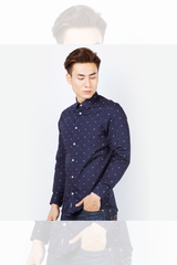Áo sơ mi dài tay công sở nam dáng Slim mã ALGS113