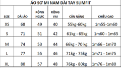 Áo sơ mi nam dài tay xanh da trời ALGS172