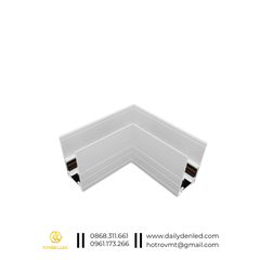 Khớp nối ray góc vuông lắp nổi – phụ kiện ray nam châm KingLUX