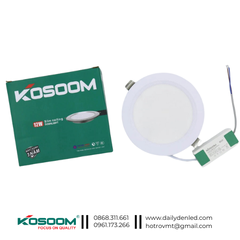 Đèn LED âm trần siêu mỏng đổi màu 12W Kosoom
