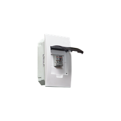 TỦ ĐIỆN NHỰA ÂM TƯỜNG 4 MODULE SINO E4FC 2/4LA ĐẾ NHỰA NẮP CHE KHÓI