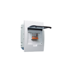 TỦ ĐIỆN NHỰA ÂM TƯỜNG 6 MODULE SINO E4FC 3/6SA ĐẾ NHỰA NẮP CHE TRẮNG
