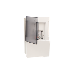 TỦ ĐIỆN ÂM TƯỜNG 4 MODULE SINO E4M2/4T ĐẾ SẮT NẮP CHE TRẮNG