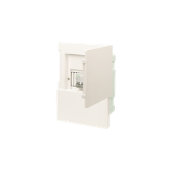 TỦ ĐIỆN ÂM TƯỜNG 6 MODULE SINO E4M3/6T ĐẾ SẮT NẮP CHE TRẮNG