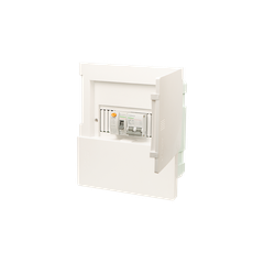 TỦ ĐIỆN ÂM TƯỜNG 8 MODULE SINO E4M4/8LA ĐẾ NHỰA NẮP CHE KHÓI