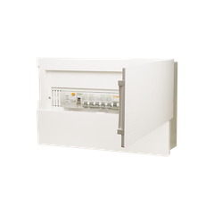 TỦ ĐIỆN ÂM TƯỜNG 18 MODULE SINO E4M14/18L ĐẾ SẮT NẮP CHE KHÓI