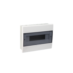 TỦ ĐIỆN NHỰA ÂM TƯỜNG 12 MODULE SINO E4LB8/12L ĐẾ SẮT NẮP CHE KHÓI