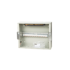 TỦ ĐIỆN NHỰA ÂM TƯỜNG 12 MODULE SINO E4LB8/12L ĐẾ SẮT NẮP CHE KHÓI