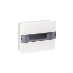 TỦ ĐIỆN NHỰA ÂM TƯỜNG 12 MODULE SINO E4MX8/12L ĐẾ SẮT NẮP CHE KHÓI