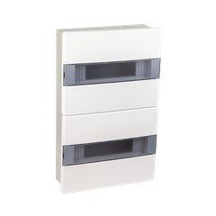 TỦ ĐIỆN NHỰA ÂM TƯỜNG 24 MODULE SINO E4MX16/24L ĐẾ SẮT NẮP CHE KHÓI