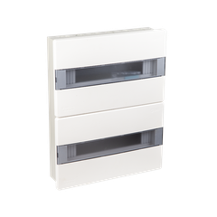 TỦ ĐIỆN NHỰA ÂM TƯỜNG 32 MODULE SINO E4MX24/32L ĐẾ SẮT NẮP CHE KHÓI