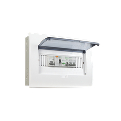 TỦ ĐIỆN NHỰA ÂM TƯỜNG 12 MODULE SINO E4FC 8/12LA ĐẾ NHỰA NẮP CHE KHÓI