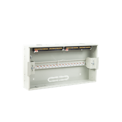 TỦ ĐIỆN NHỰA ÂM TƯỜNG 18 MODULE SINO E4FC 14/18S ĐẾ SẮT NẮP CHE TRẮNG