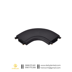 Khớp nối góc cung tròn - phụ kiện ray nam châm siêu mỏng KingLUX