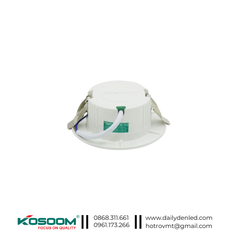 Đèn LED âm trần ngôi sao đổi màu viền bạc 5W Kosoom