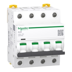 CẦU DAO TỰ ĐỘNG SCHNEIDER ACTI9 MCB IC60L 4P 15KA 400V C CURVE