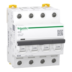 CẦU DAO TỰ ĐỘNG SCHNEIDER ACTI9 MCB IC60L 4P 15KA 400V C CURVE