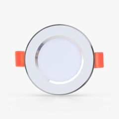 ĐÈN LED ÂM TRẦN DOWNLIGHT ĐỔI MÀU AT10 VIỀN BẠC 60/3W