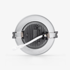 ĐÈN LED ÂM TRẦN DOWNLIGHT ĐỔI MÀU AT10 VIỀN BẠC 90/10W