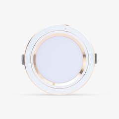 ĐÈN LED ÂM TRẦN DOWNLIGHT ĐỔI MÀU AT20 VIỀN VÀNG 110/12W