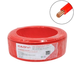 DÂY ĐIỆN ĐƠN CADIVI CV-1.5 1.5MM² MÀU ĐỎ